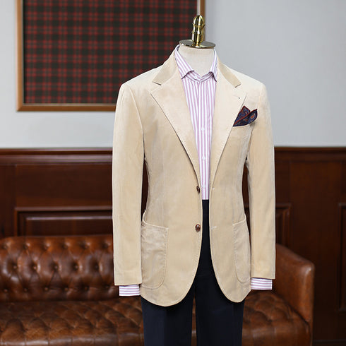 Brown Corduroy Suit – Men Suit Set – Inspired by Classic Corduroy Suits for Men Plus Size